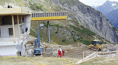 Erdwärmebohrungen Bergstation Rifflsee